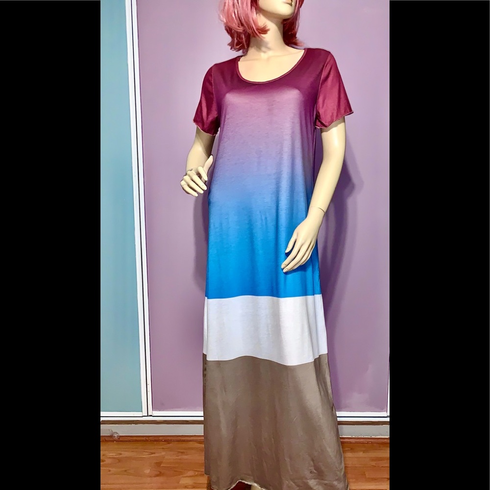 MISS LOOK• Hombrè Maxi Dress/ size (M) NWOT